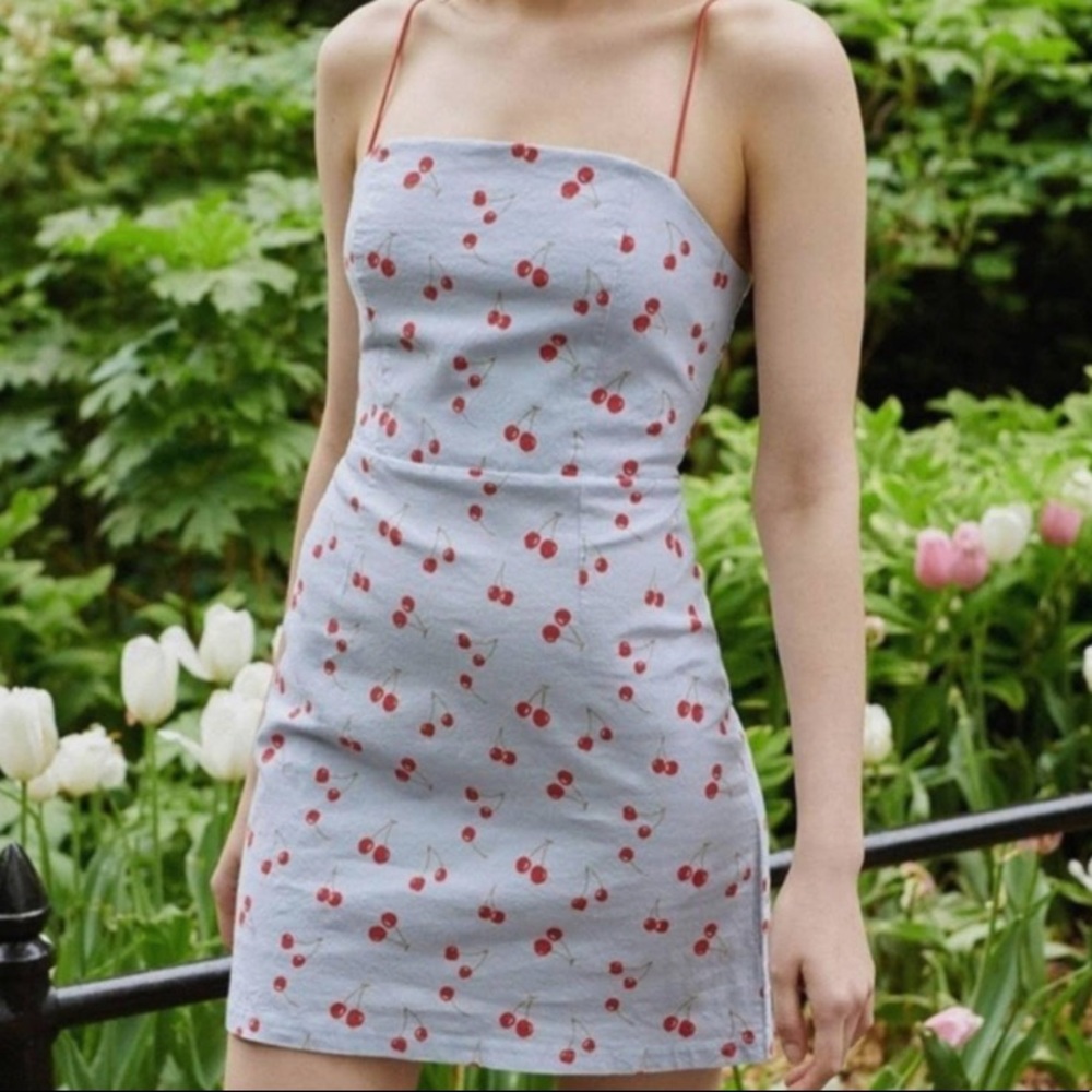 really cute cherry dress urban outfitters US8